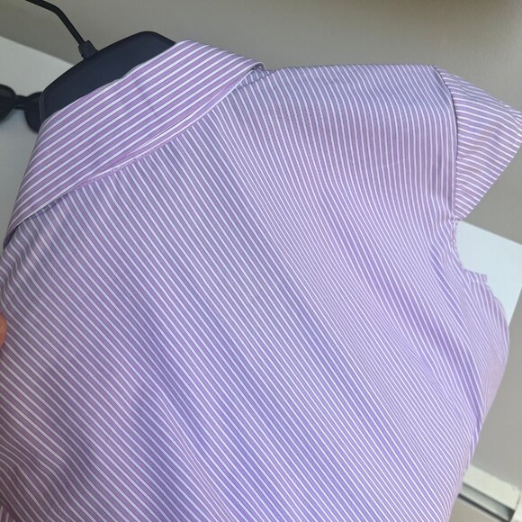 Theory Leopolda Crossword Shirt Lilac Pink - Picture 5 of 8